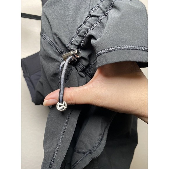 Lululemon Run Chase Me Tank Top SZ 8 Black Adjustable Hem Active Running Yoga - Picture 8 of 10